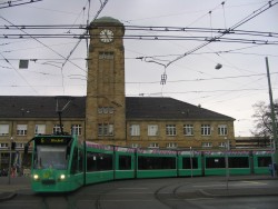 Straßenbahn der Baseler Verkehrsbetriebe in Basel