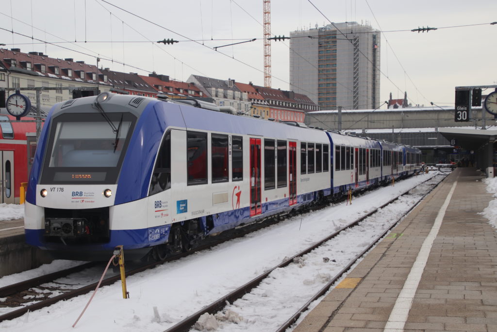 Bayerische Regiobahn in München Hbf. Foto: Marco Krings