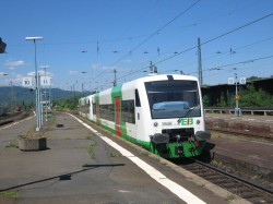 Regionalzug der Erfurter Bahn in Kassel