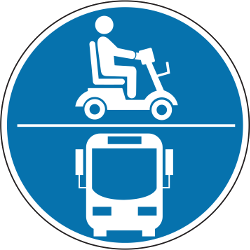 Piktogramm für E-Scooter auf Linienbussen