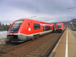Regionalbahnen in Laufenburg Ost. Foto: Marco Krings