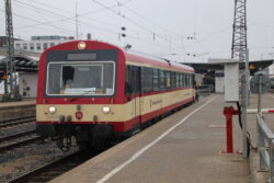 Regionalbahn der Schwäbische Alb-Bahn in Ulm. Foto: Marco Krings
