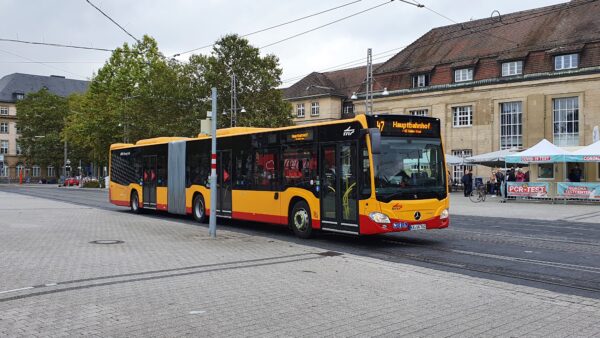 Stadtbus der Verkehrsbetriebe Karlsruhe. Foto: Marco Krings